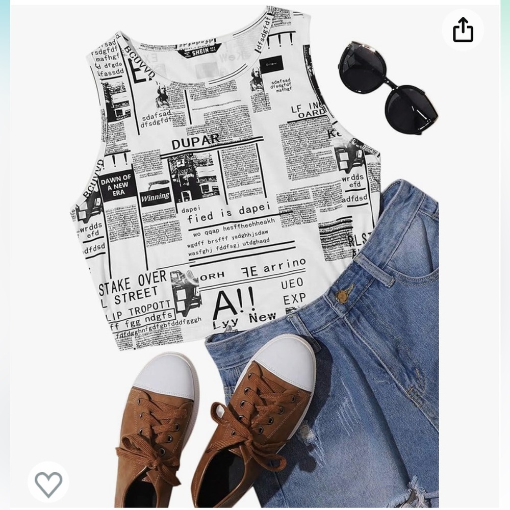 Newspaper Tank Top - Picture 3 of 7